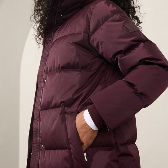 Athleta Sateen Long Puffer - Picture 5 of 13